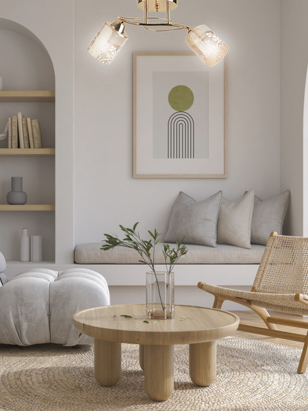 Изображение товара Потолочный светильник Aitin-Pro НПБ 02-2x60-101 / 8197/2A (золото)