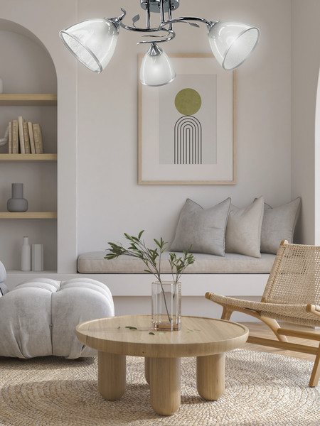 Изображение товара Люстра Aitin-Pro НПБ 02-3x60-101 / 6042/3 (хром)