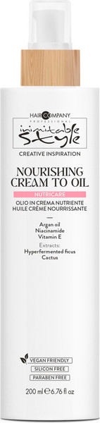 Изображение товара Крем для волос Hair Company Inimitable Style Nourishing Cream To Oil (200мл)