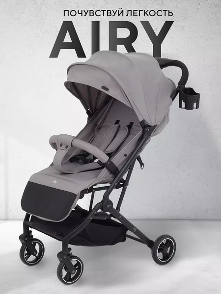 Изображение товара Детская прогулочная коляска MOWbaby Airy / MB201 (Grey)