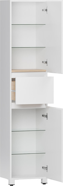 Изображение товара Шкаф для ванной Belux Неаполь П 40-01 (1, белый глянцевый)