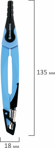 Изображение товара Готовальня Brauberg Ultra / 210822 (аквамариновый)