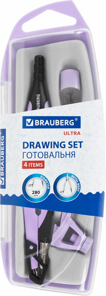 Изображение товара Готовальня Brauberg Ultra / 210823 (лавандовый)
