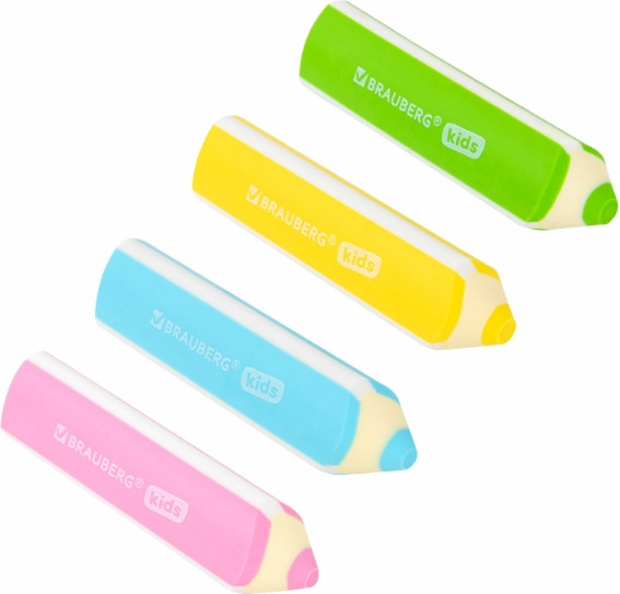 Изображение товара Набор ластиков Brauberg Kids / 271996 (4шт)
