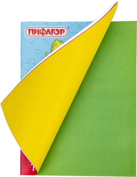 Изображение товара Набор цветной бумаги Пифагор 113542 (16цв)