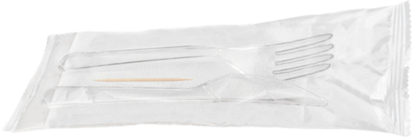 Изображение товара Набор одноразовых столовых приборов Паксервис №4 Премиум / 188778 (25шт, прозрачный)