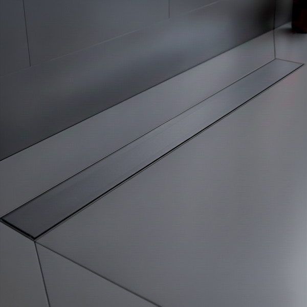 Изображение товара Трап для душа Lauter 2120195-QGM 900x70 (оружейная сталь)