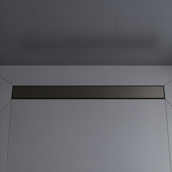 Изображение товара Трап для душа Lauter 2120195-QGM 900x70 (оружейная сталь)