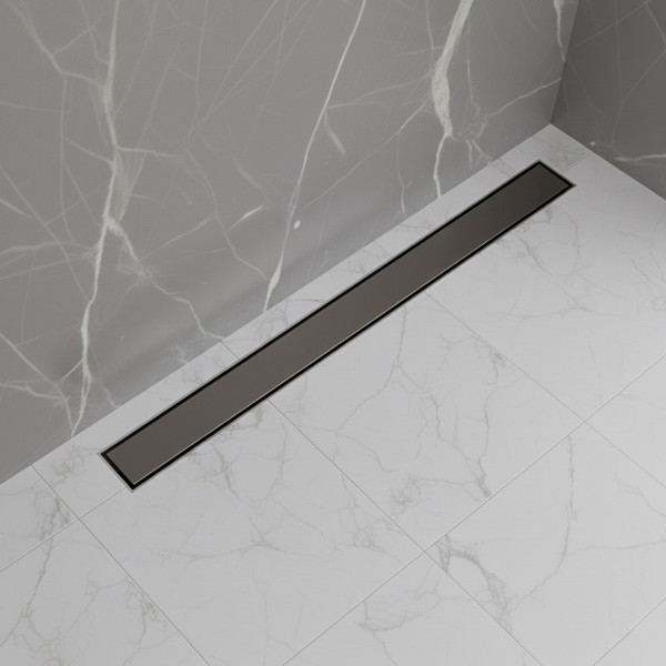 Изображение товара Трап для душа Lauter 2120195-QGM 900x70 (оружейная сталь)