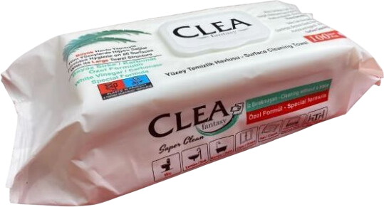 Изображение товара Влажные салфетки для дома Clea Fantasy Для очистки поверхностей (100шт)