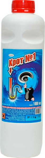 Изображение товара Средство для устранения засоров I-Clean Крот № 1 (1000мл)