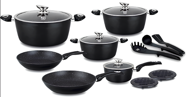 Изображение товара Набор кухонной посуды JIO J024315 (черный)