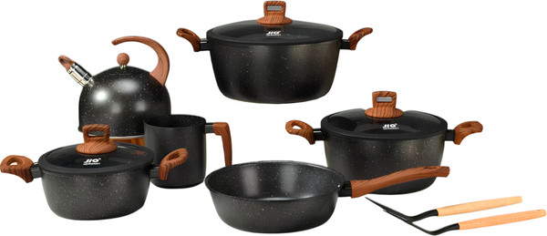 Изображение товара Набор кухонной посуды JIO JIO-013 (черный)