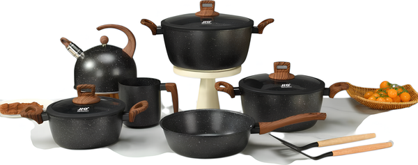 Изображение товара Набор кухонной посуды JIO JIO-013 (черный)