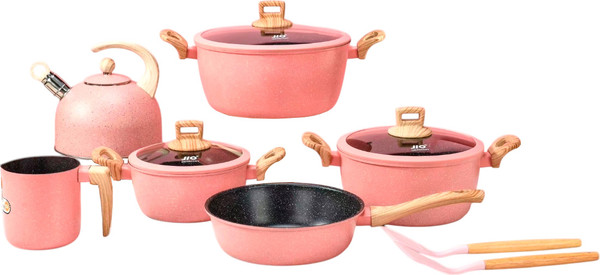 Изображение товара Набор кухонной посуды JIO JIO-013 (розовый)