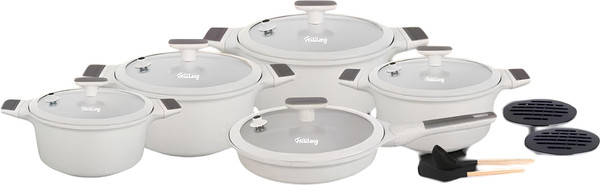 Изображение товара Набор кухонной посуды FeisiLang FL-S014KK (белый)