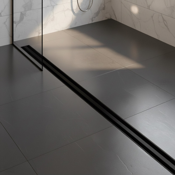 Изображение товара Трап для душа Lauter 210S322-GMB 1200x31 (черный матовый)