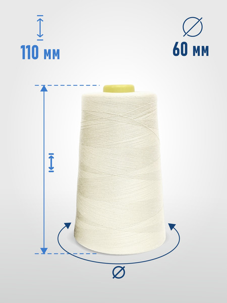 Изображение товара Швейные нитки Sentex 100% полиэстр 40/2 5000 ярдов 1177