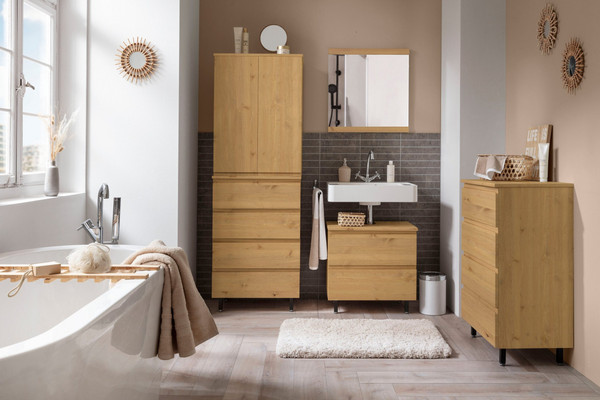 Изображение товара Тумба под умывальник Dipriz Fjonn 2 дв / Д.18004.1 (натуральный)