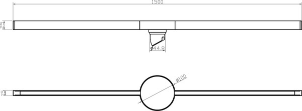 Изображение товара Трап для душа Lauter 210104RG 1500x15 (розовое золото)