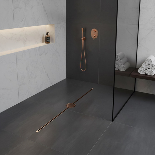 Изображение товара Трап для душа Lauter 210104RG 1500x15 (розовое золото)