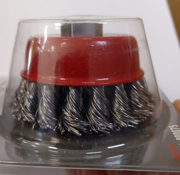 Изображение товара Щетка для электроинструмента Hammer Проволочная чашечная косичка 75мм М14 / 02400-800075