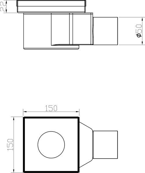 Изображение товара Трап для душа Lauter 214001-K1H 150x150 (хром)