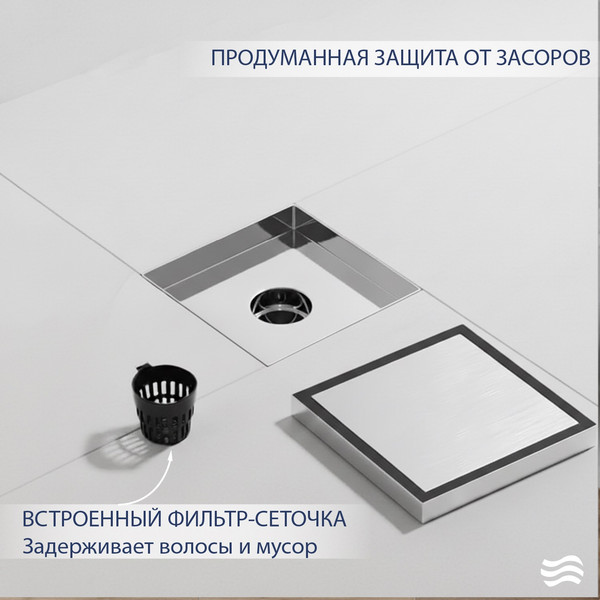 Изображение товара Трап для душа Lauter 214001-G1H 150x150 (хром)