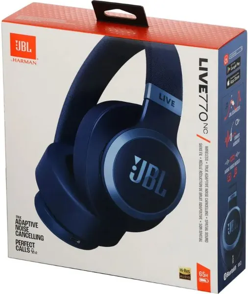 Изображение товара Беспроводные наушники JBL Live 770 NC / JBLLIVE770NCBLU (синий)
