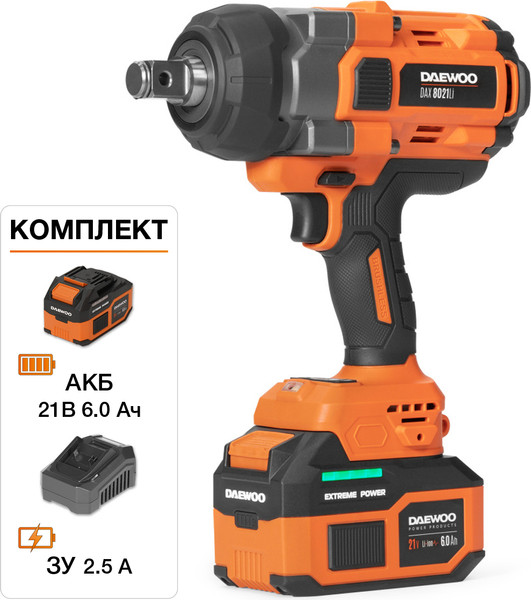 Изображение товара Аккумуляторный гайковерт Daewoo Power DAX 8021Li SET