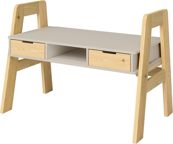 Изображение товара Письменный стол Dipriz c 2-мя ящиками / Д.40027.2 (сосна/персидский жемчуг/лак)