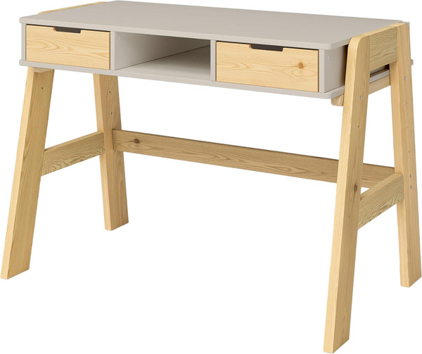 Изображение товара Письменный стол Dipriz c 2-мя ящиками / Д.40027.2 (сосна/персидский жемчуг/лак)