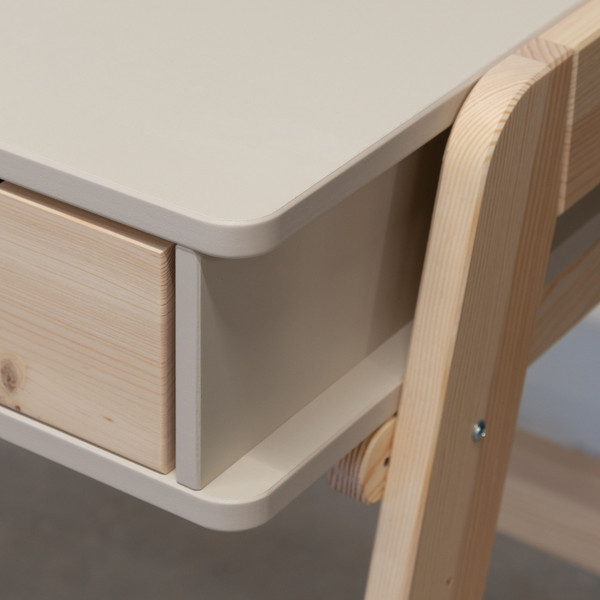 Изображение товара Письменный стол Dipriz c 2-мя ящиками / Д.40027.2 (сосна/персидский жемчуг/лак)