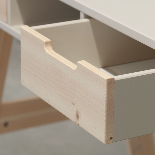 Изображение товара Письменный стол Dipriz c 2-мя ящиками / Д.40027.2 (сосна/персидский жемчуг/лак)