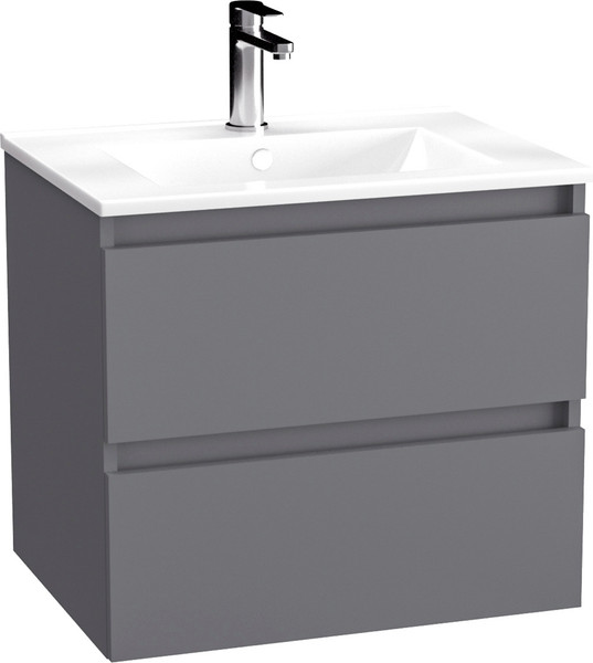 Изображение товара Тумба с умывальником Lauter Mia 60 + Alton 61 (графит)