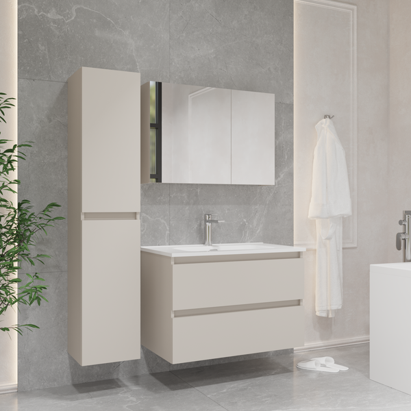 Изображение товара Тумба с умывальником Lauter Mia 80 + Alton 82 (кашемир)