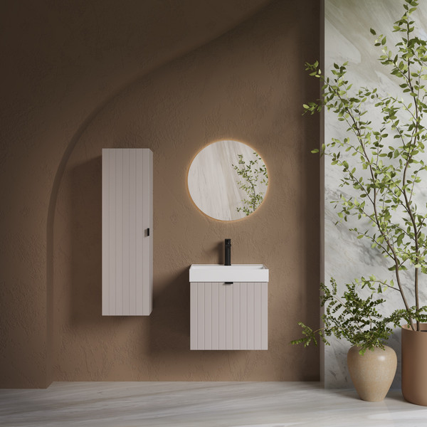 Изображение товара Тумба с умывальником Lauter Melisa 50 (кашемир п/мат/искусственный мрамор)