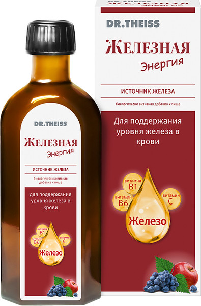 Изображение товара Витаминно-минеральный комплекс Dr. Theiss Железная энергия (250мл)