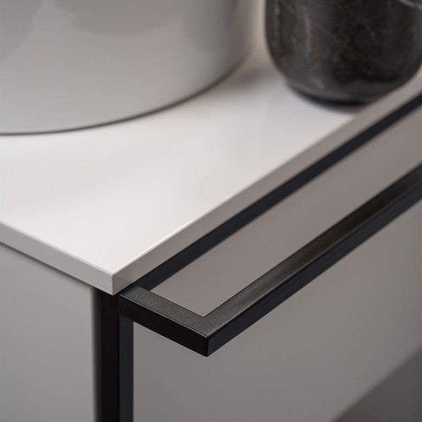 Изображение товара Тумба с умывальником Lauter Lea 80 + Alton 82 (белый глянец)