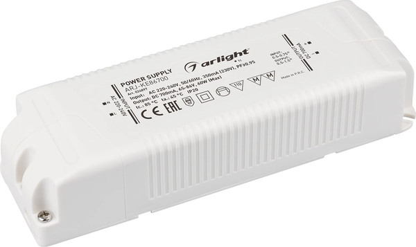 Изображение товара Блок питания для светильника Arlight ARJ-KE86700 60W 700mA PFC / 024897
