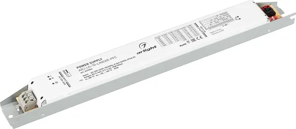 Блок питания для светильника Arlight ARJ-LG-70-LINEAR-PFC 70W 9-66V 0.7-1.4A / 049554 — фото 4