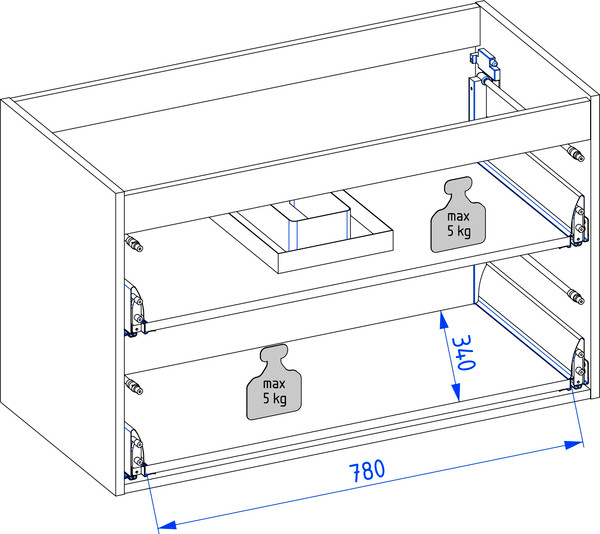 Изображение товара Тумба с умывальником Lauter Nelli 90 (антрацит п/мат/бетон)