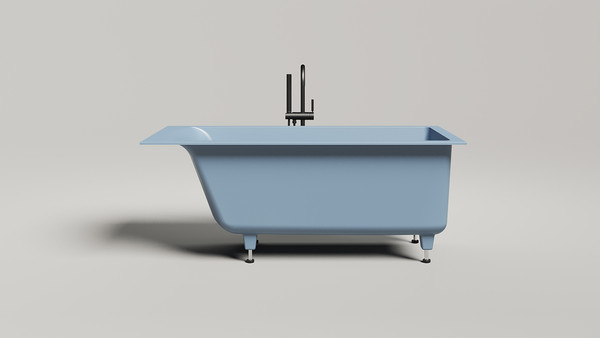 Изображение товара Ванна из искусственного камня Salini Cascata Kit 150x70 / 105012G (S-Sense, глянцевый)