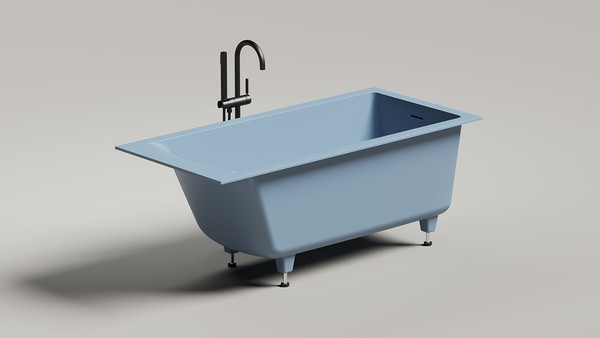 Изображение товара Ванна из искусственного камня Salini Cascata Kit 150x70 / 105012G (S-Sense, глянцевый)