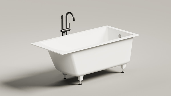 Изображение товара Ванна из искусственного камня Salini Cascata 150x70 / 105011G (S-Sense, глянцевый)