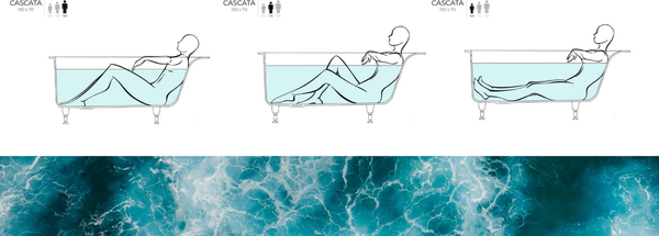 Изображение товара Ванна из искусственного камня Salini Cascata Kit 150x70 / 105022M (S-Sense, матовый)