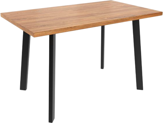 Изображение товара Обеденный стол Listvig Angle 120 раздвижной (дуб веллингтон/черный)