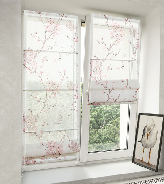 Изображение товара Римская штора Delfa Мини Sakura СШД-01М 564/014 (52x160, розовый)