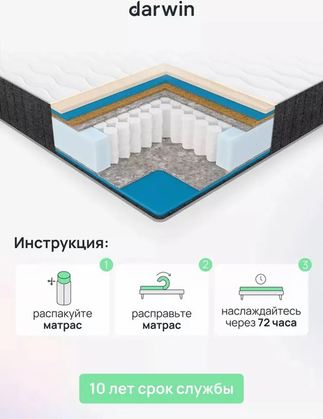 Изображение товара Матрас Darwin Delux 80x200