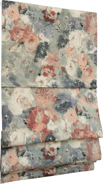 Изображение товара Римская штора Delfa Мини Sedef Soft Flowers СШД-01М 563/005 (48x160, розовый/фиолетовый)